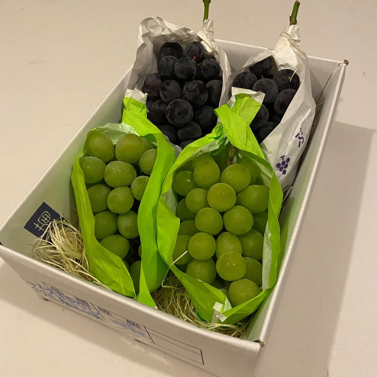 巨峰2房&シャインマスカット2房セット