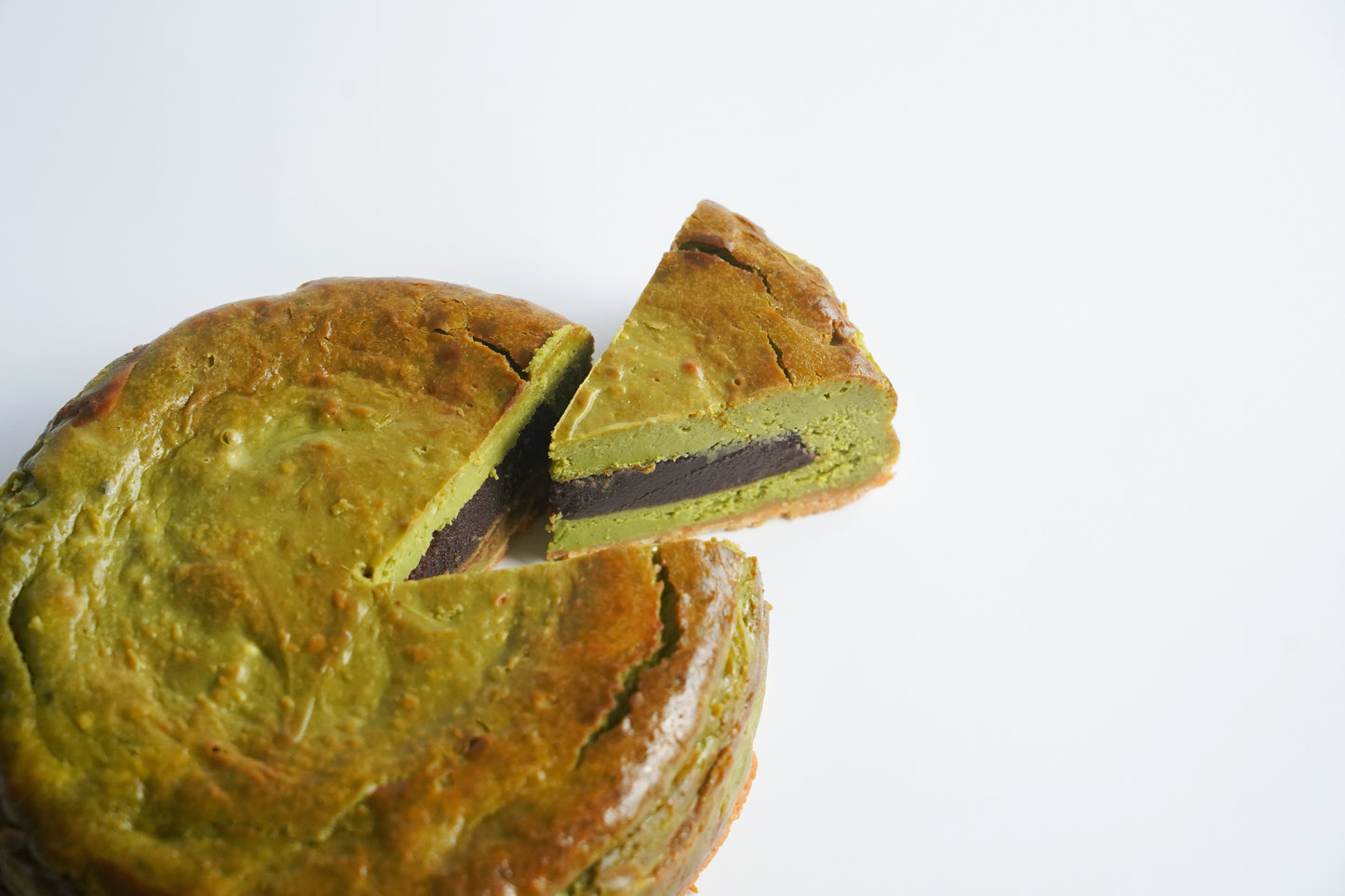 小豆と抹茶のチーズケーキ