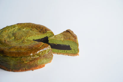 小豆と抹茶のチーズケーキ
