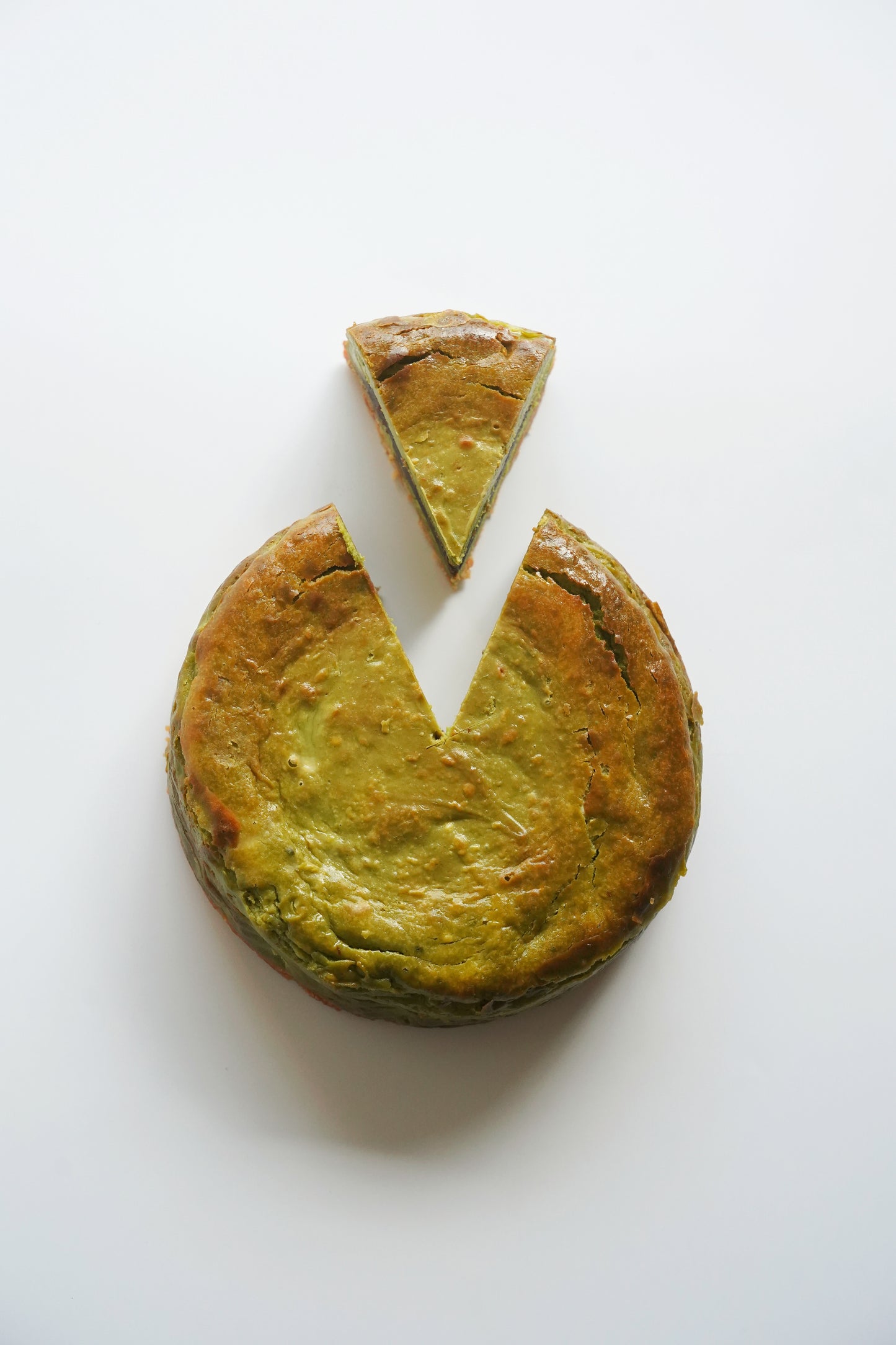 小豆と抹茶のチーズケーキ