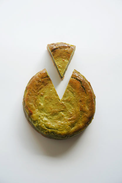 小豆と抹茶のチーズケーキ