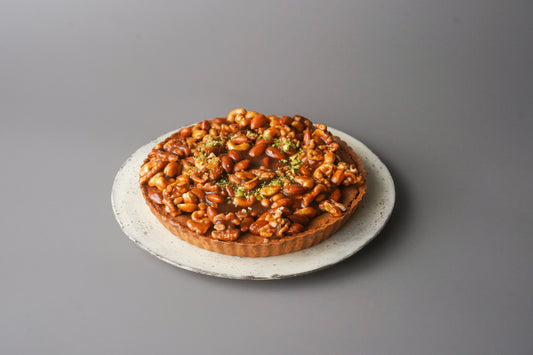ミックスナッツとコーヒーキャラメルタルト