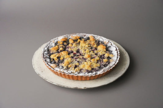 チョコとブルーベリーのクランブルタルト